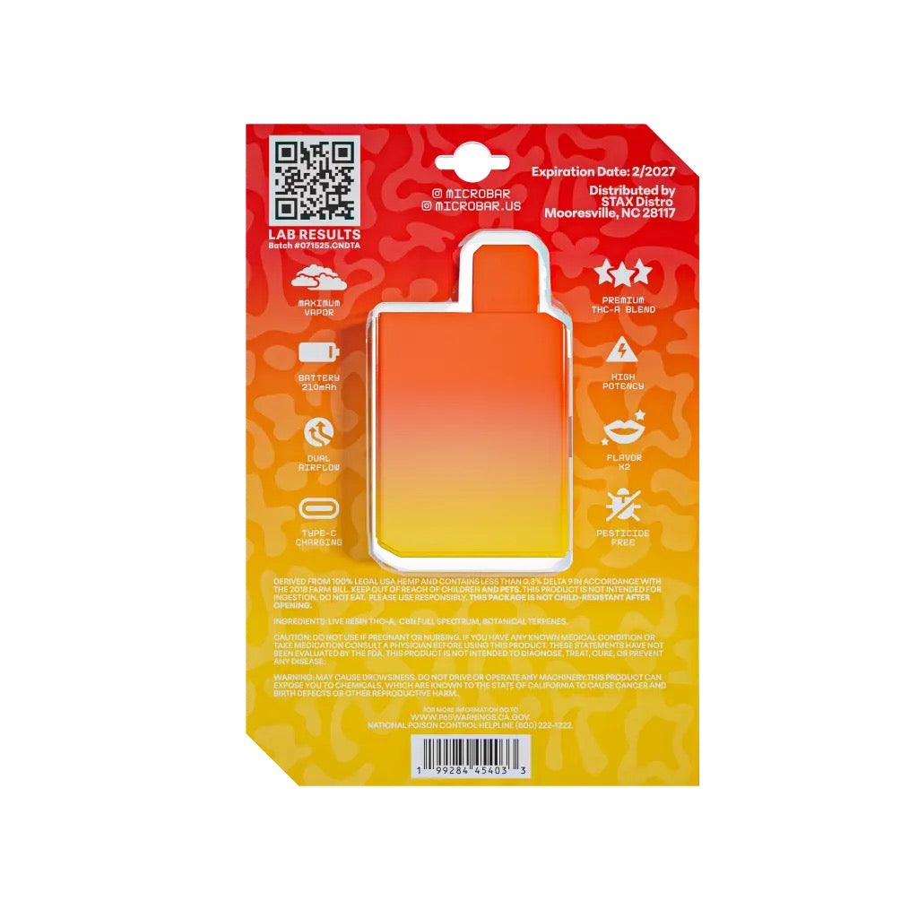 Microbar 2G Disposable - Orange Tangie