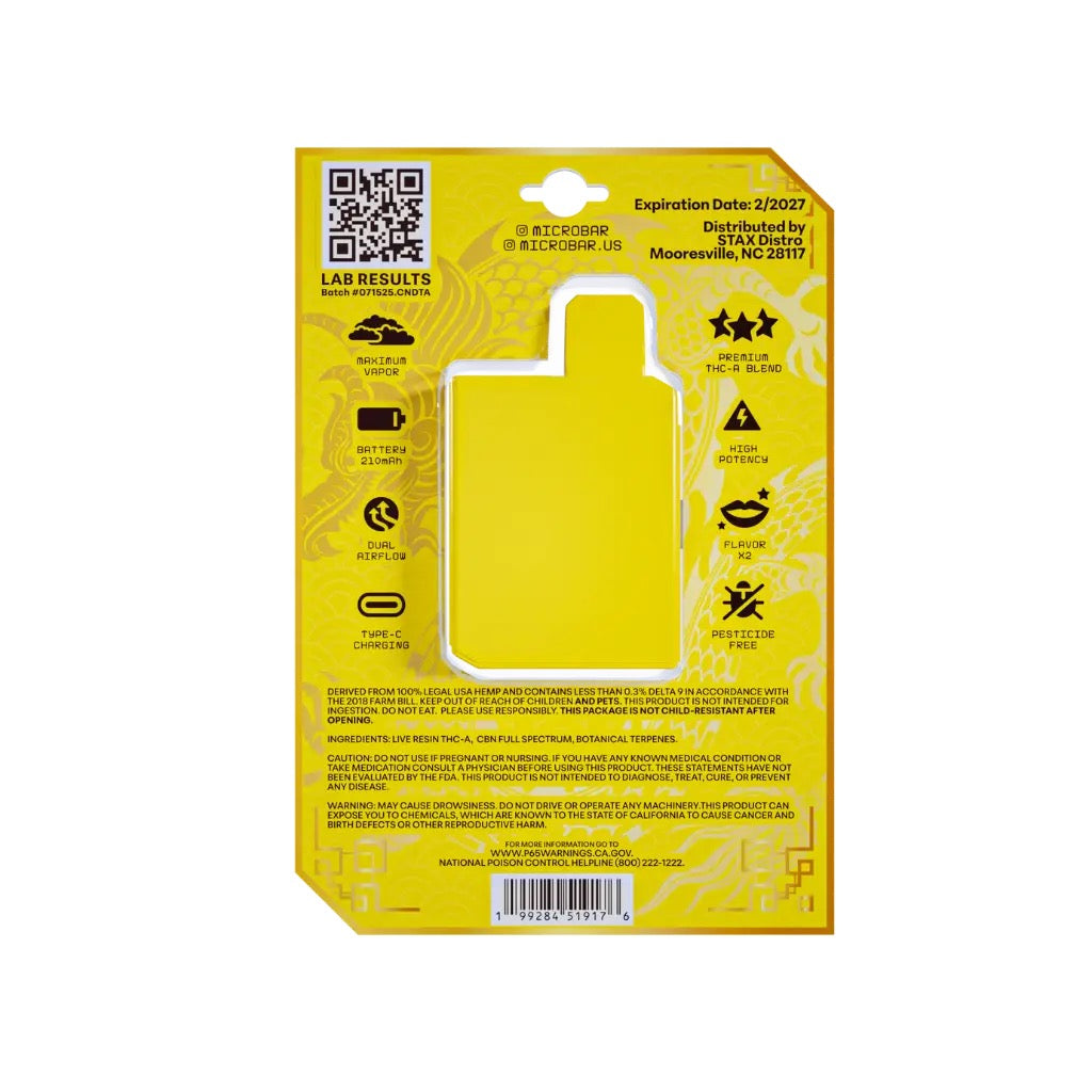 MicroBar 2G Disposable - Golden Dragon Fruit