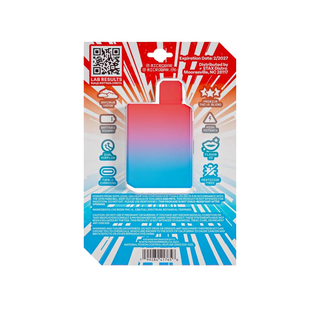MicroBar 2G Disposables - Rocket Pops
