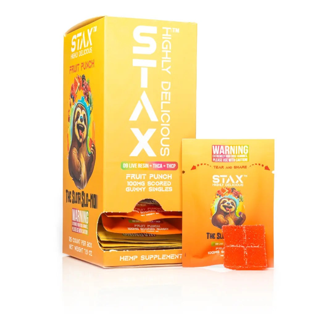 Stax Live Resin Infused Gummies - ( 100 MG PER PIECE )