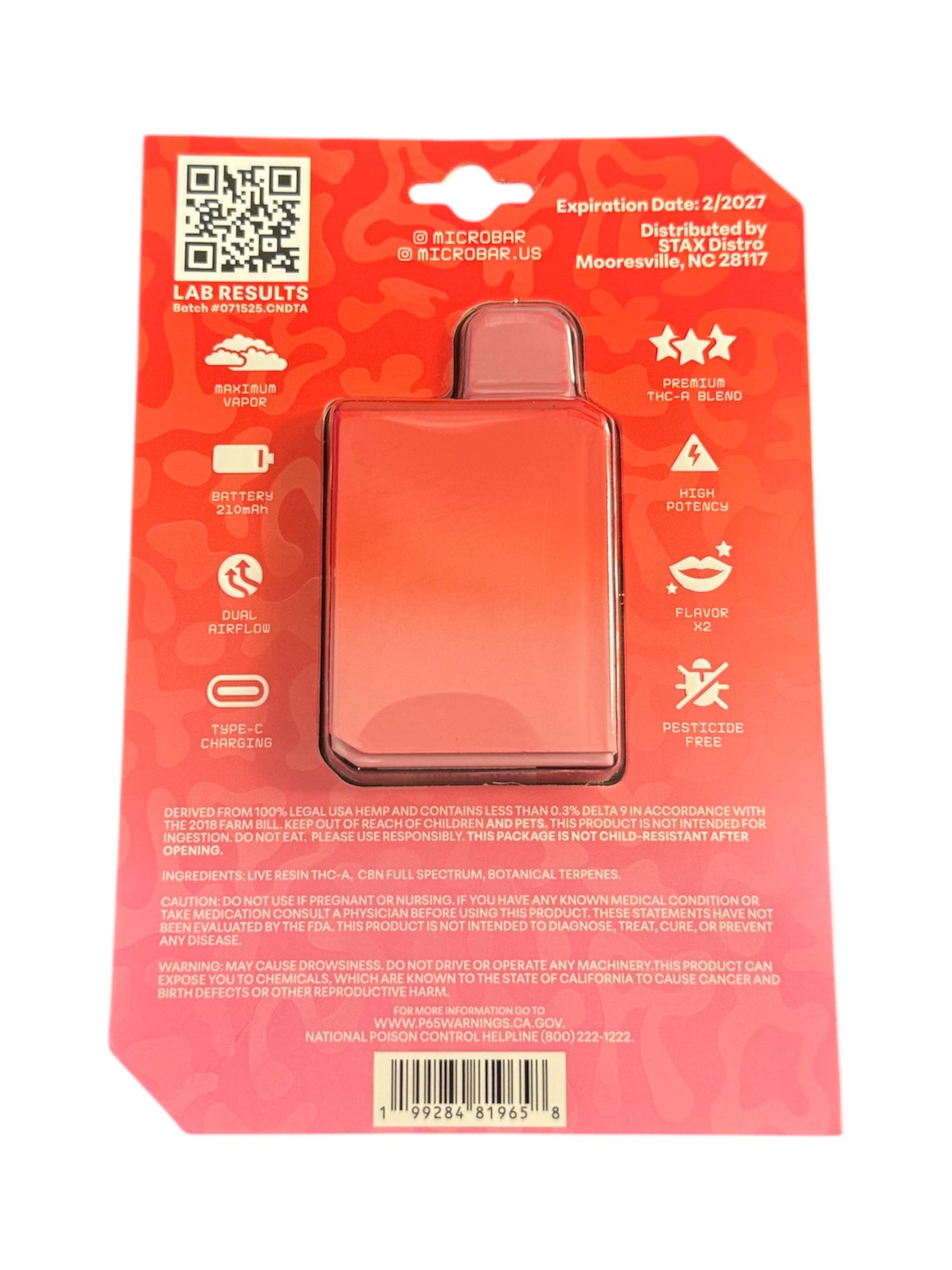 MicroBar 2G Disposable - Strawberry Fields